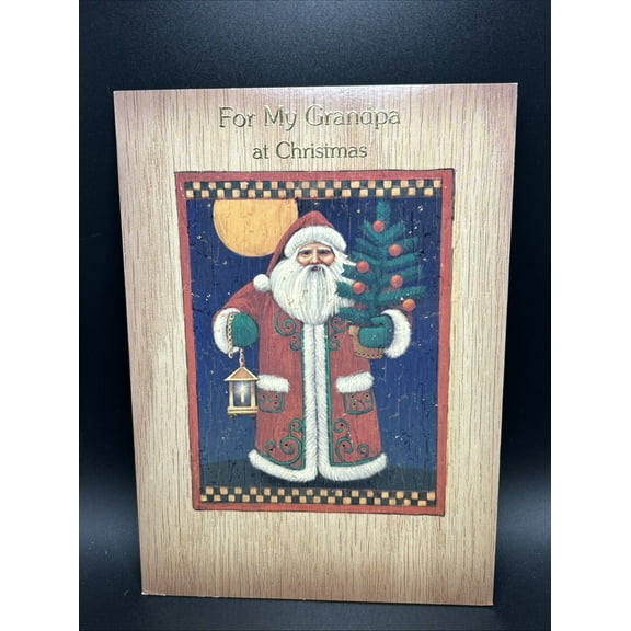 Merry Christmas Grandpa Greeting Card w/Envelope