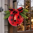 thumbnail image 5 of Clearance! Christmas Hanging Ornament Bell Pendant Christmas Decoration 14.6" Giant Metal Christmas Bell Hanging Ornament (Red), 5 of 9