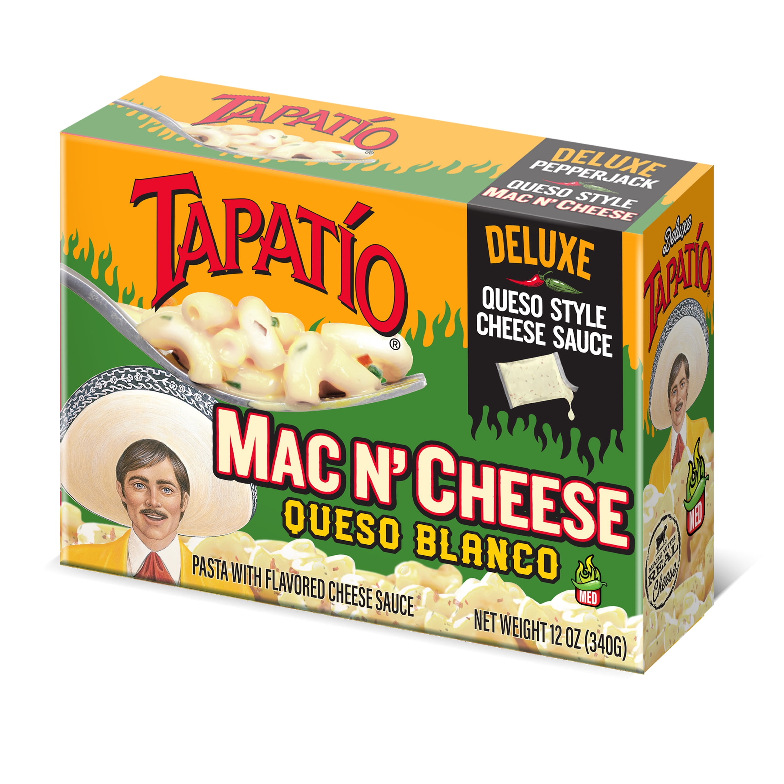 (2 pack) Tapatio Zesty Queso Blanco Mac & Cheese Deluxe (12 oz). Ready to Cook