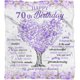 thumbnail image 5 of LHSHID 70th Birthday Blanket for Women 70th Birthday Gifts for Her 70th Birthday for Woman Wife Mom Sister Happy Bday Blanket 60x80in, 5 of 5