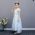 thumbnail image 2 of HAWEE Robe de Princesse pour Filles Costume Elsa Frozen - Reine des Neiges Fête Anniversaire Déguisement, 2 of 7