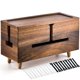 thumbnail image 1 of Caja organizadora de cables Rhyzoray, grande, de madera marrón, 1 of 7