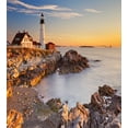 thumbnail image 3 of Ambesonne United States Duvet Cover Set, Cape Elizabeth, King, Pale Blue Tan, 3 of 3