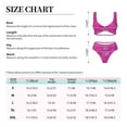 thumbnail image 6 of Daiia Rose Red Glitter Women's Bikini Set Two Piece Swimsuit High Waisted Bikini Adjustable Straps Bikini Perfect for Beach, Pool, and Summer Vacation-Medium, 6 of 9