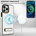 thumbnail image 6 of Decase Strong Magnetic Case for iPhone 15 Pro,Compatible with Mag-Safe,Military-Grade Shockproof PU Leather Slim Phone Case Hidden Kickstand Cover for Apple 15 Pro,white, 6 of 7
