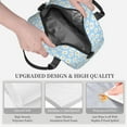 thumbnail image 3 of Uemuo Floral Daisy Printed Lunch Bag Lunch Box Reusable Insulated Lunch Tote Bag, Leakproof Thermal Cooler Sack Food Handbags Case High Capacity, 3 of 5