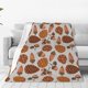 thumbnail image 1 of Balery Pinecone Autumn Pattern Manta de Felpa Suave y Acogedora – Cobija de Franela Aterciopelada para Cama, Lavable y Cálida para Sofá, Mascotas, Transpirable-50"x40", 1 of 7