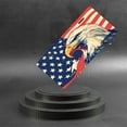 thumbnail image 6 of License Plate, Eagle Profile with American Flag Decorative Front,Personalized Stainless Steel License Plate Cover For Men Women,12.2" X 6.2", 6 of 7
