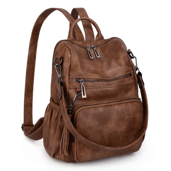 Mochila UTO de piel a la moda vegana para mujer, 28 x 8 x 30 cm