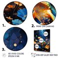 thumbnail image 3 of Designart "Orange Frog In Glassy Aura I" Frogs & Toads Floater Framed Canvas Prints, 3 of 5