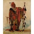 thumbnail image 2 of George Catlin 15x18 Gold Ornate Wood Frame and Double Matted Museum Art Print Titled - Kee-O-Kuk, the Watchful Fox, Chief of the Tribe (1835), 2 of 4
