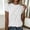*White, variant on ClodeEU Women's Crew Neck Short Sleeve Ruched T-Shirt,Casual Fitted Solid Basic Top Army Green,Women's Plus L