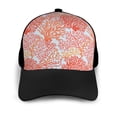 thumbnail image 3 of Naloa Corals Adult adjustable Print Baseball Hat, Patchwork curved brim baseball capfor Men and Women, One Size, 3 of 5