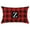 Z, variant on Christmas Pillow Cover, 12 x 20 Inch Initial Last Name Red Buffalo Plaid Christmas Lumbar Throw Pillows Decorative Pillowcases for Indoor Outdoor Xmas Home Decor for Sofa Bed Car Chair