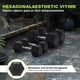 thumbnail image 4 of Par Mancuernas Hexagonales De Caucho Ejercicios Peso 20lbs, 4 of 7