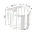 thumbnail image 2 of Wall Mounted Toilet Paper Holder Bathroom Storage Rack White, 2 of 2