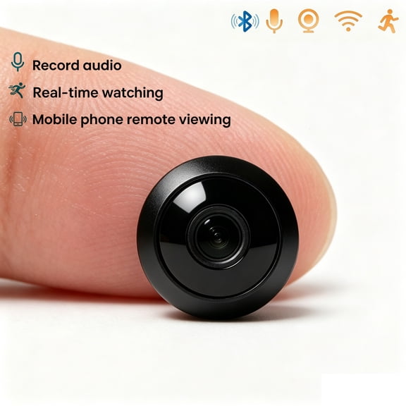 4K UHD Mini Security Camera Wireless Battery Powered, 150° Wide Angle IR Night Vision Motion Detection Two-Way Audio WiFi Indoor Cam for Home Pet Baby Monitor