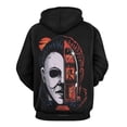 thumbnail image 3 of Michael Myers Hoodies for Men Women 3D Print Pullover Novelty Hooded Sweatshirt Hoodies with Big Pockets L, 3 of 8
