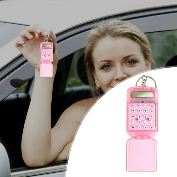 DAMAI Keychain Calculator Small Calculator Keyring Mini Calculator Office Calculator Mini Digital Calculator Calculator Key Ring Portable Electronic Calculator