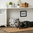 thumbnail image 5 of 15" Black, White, and Beige Round Medium DII Polyester Pet Bin Dog Show, 5 of 5