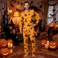 thumbnail image 2 of Halloween Family Matching Pajamas Sets, Halloween Family Leisure Loungewear, Pumpkin Ghost Holiday PJS Sleepwear, Seasonal Halloween Party Family for Home Relaxing Casual Daily Wear Indoor, 2 of 7