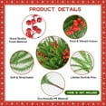 thumbnail image 3 of letesult 13 Pcs Branches de Pin Nordiques Artificielles avec 5 Pcs Tiges de Baies Rouges, 18 Pouces Toucher Réel Fausse Verdure de Noël Tiges de Pin Persistantes pour Vases Guirlande Artisanat DIY Décoration de Table Maison Noël, 3 of 7