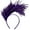Purple, variant on opolski Hairband Vintage Colorful Feather Design Headband Stylish Hair Accessory for Weddings Parties Halloween Multicolor