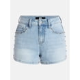 thumbnail image 5 of Madden NYC Women’s Studded Denim Shorts, Sizes 00-18, 5 of 5