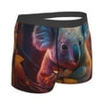 thumbnail image 2 of KLL Forest Koala Men's Cotton Boxer Briefs Underwear-Small, 2 of 8