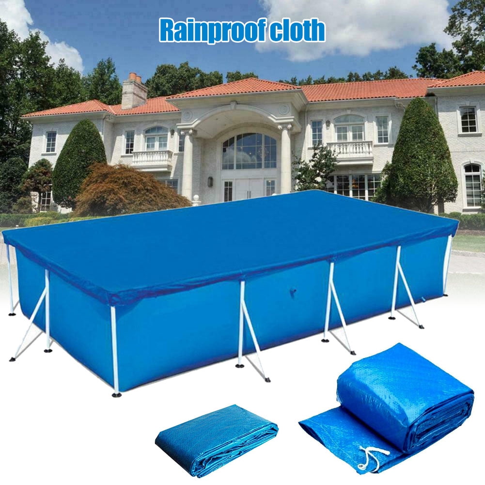 Rectangular Swimming Pool Cover UV-resistant Waterproof Cover Durable Dust U8F1 