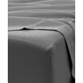 thumbnail image 2 of Twin Size Flat Sheet Only - 1000-Thread-Count Pure Egyptian Cotton Single Oversized Flat Sheet, 1000TC Soft Breathabel Sateen Weave - Dark Gray Color, 2 of 7