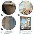 thumbnail image 3 of Designart "Seaside Serenity Bathroom" Bathroom Metal Wall Art Prints, 3 of 5