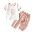 thumbnail image 3 of Ropa fina de verano para bebés, hecha de poliéster, para hombres y mujeres, para recién nacidos, con aire acondicionado, pijama de manga corta y cuello redondo., 3 of 6