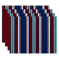 thumbnail image 4 of Simply Daisy 18" x 14" Multi-Stripe Stripe Print Placemat, Set of 4, 4 of 5