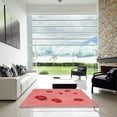 thumbnail image 7 of Ahgly Company Machine Washable Indoor Rectangle Transitional Fire Engine Red Area Rugs, 8' x 10', 7 of 7