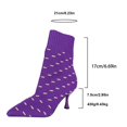 thumbnail image 2 of SACFOF Womens Knit Ankle Boots Pointed Toe Kitten Heels Booties Low Heel Ankle Boots, 2 of 6