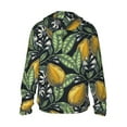 thumbnail image 3 of Uemuo Citrus Fruits Elegant Lemons Pattern Women's Full Zip UPF 50+ Sun Protection Hoodie Jacket Long Sleeve Sun Shirt Hiking Outdoor Performance with Pockets-XX-Large, 3 of 9