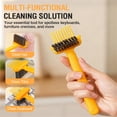 thumbnail image 4 of 2 in 1 Hair Brush Cleaning Tool, Comb Cleaner with Pick Bristles, Portable Hairbrush Cleaner Rake for Travel, Home and Salon Use (Yellow*2), 4 of 7
