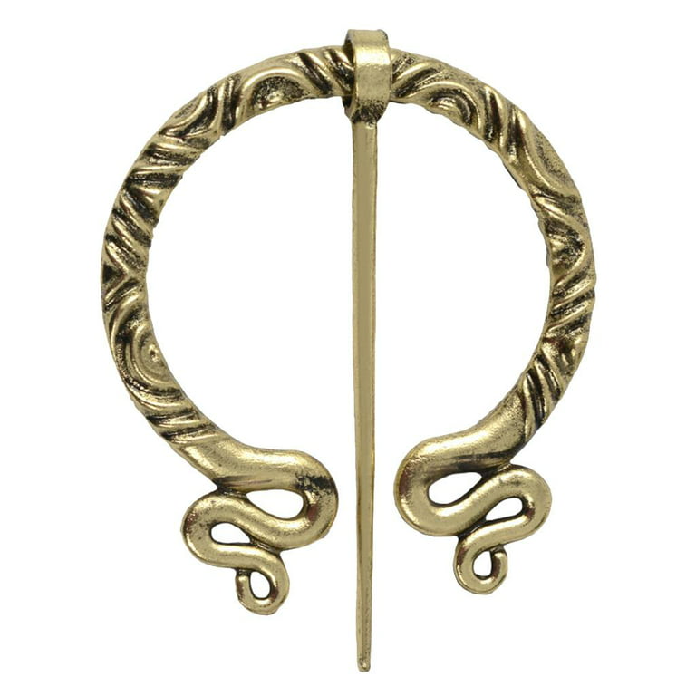 Retro Brooch Ethnic Shawl Coat Cloak Pins Ancient Norse Viking Badge  Accessories 