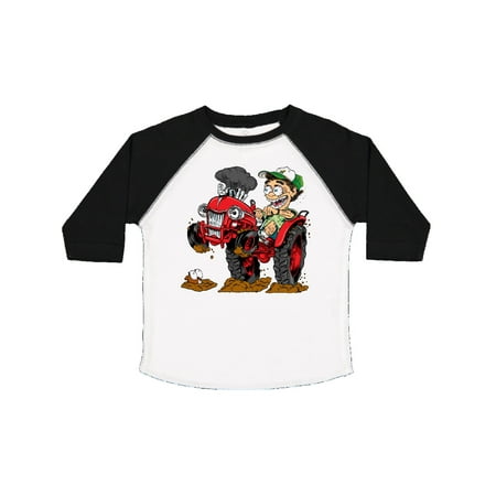

Inktastic Hot Roddin Rod on a Tractor in Red Gift Toddler Boy Girl T-Shirt