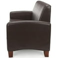 thumbnail image 4 of OFM Essentials Faux Leather Reception Sofa in Brown, 4 of 5