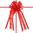 thumbnail image 3 of Uxcell 7" Gift Pull Bows Baskets Present Wrapping Bows Big Flower Ribbon Bows Red 10 Pack, 3 of 6