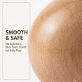 thumbnail image 6 of 4 Pcs Wooden Cat Balls Track Toy Replacement Wood Kitten Roller Balls for Circle Round Scratcher Toy Indoor Chasing Hunting Mental Physical Exercise, 6 of 6