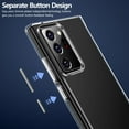 thumbnail image 5 of Case for Galaxy Note 20 Ultra, Crystal Clear Designed Shockproof Protection Phone Case, Transparent Hybrid Sleek Light Durable Cover for Samsung Galaxy Note 20 Ultra 5G, 5 of 7