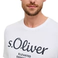 thumbnail image 5 of s.Oliver Camiseta hombre - Basic, estampado logo, cuello redondo, algodón Blanco 2XL (XX-Large), 5 of 5