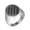 Silver, variant on Carbon Fiber Inlay Ring for Men Elliptical Stainless Steel Band with Woven Pattern Unique Statement Jewelry Gold Size 10