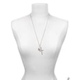 thumbnail image 3 of Delight Jewelry Silvertone Class of 2025 Heart Be Strong and Courageous Engraved Cross Zoey Necklace, 28", 3 of 4