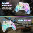 thumbnail image 6 of Gamrombo Wireless Xbox One Controller, with RGB Light Compatible with Xbox One/One X/One S/Series X/Series S/PC (White), 6 of 9
