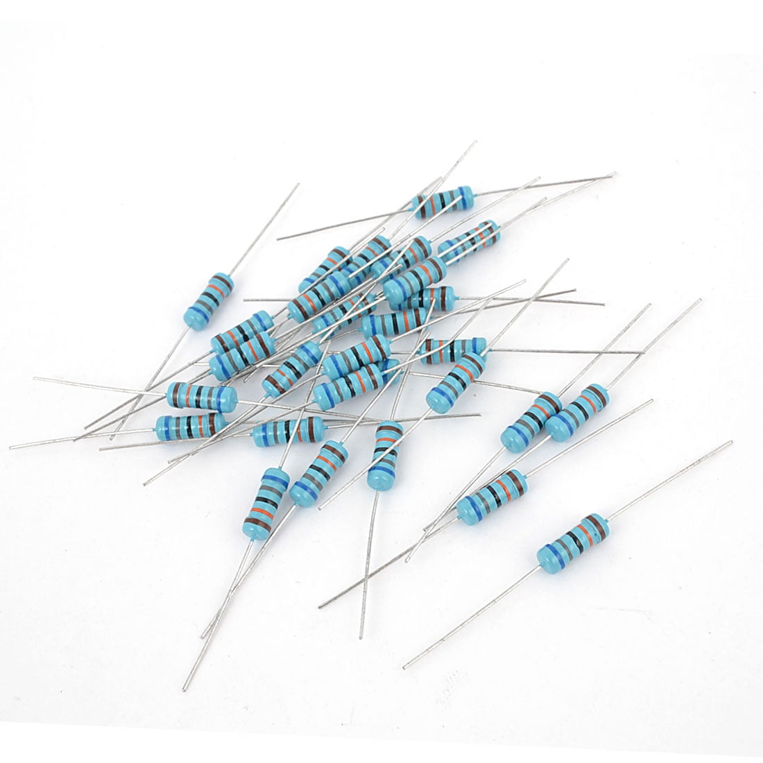 30 Pcs 1W 1% 680K Ohm Flameproof Axial Metal Film Resistor 4mm x 10.5mm ...