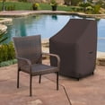 thumbnail image 4 of COVERS&ALL Stackable Chair Cover 18 Oz Waterproof - 100% UV & Weather Resistant PVC Coated Patio Furniture Cover with Air Pockets & Drawstring for Snug Fit (24W x 32D x 34H x 15 FH, Coffee), 4 of 6